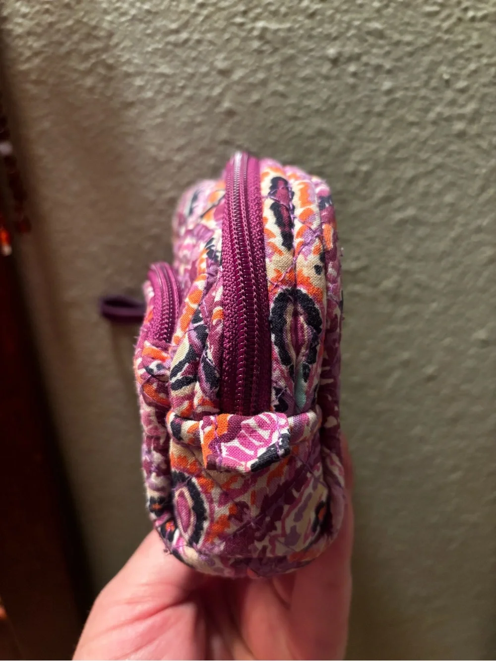 Vera Bradley Paisley Cosmetic Pouch - Purple Multi